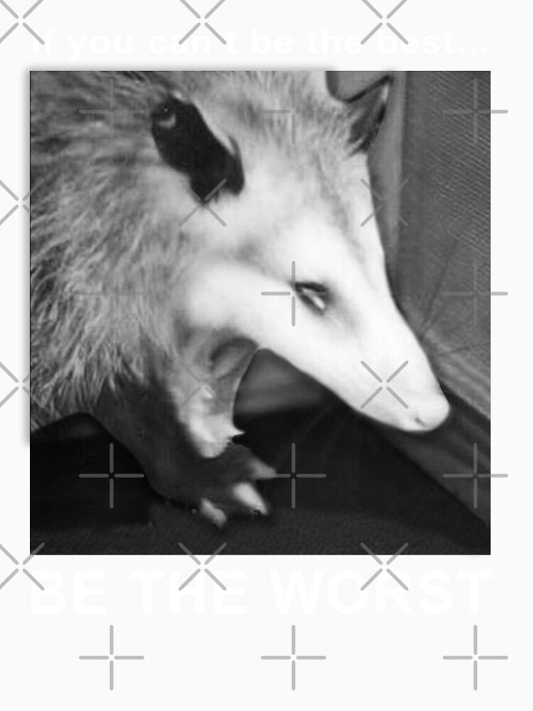if you cant be the best... BE THE WORST possum by BattleGoat