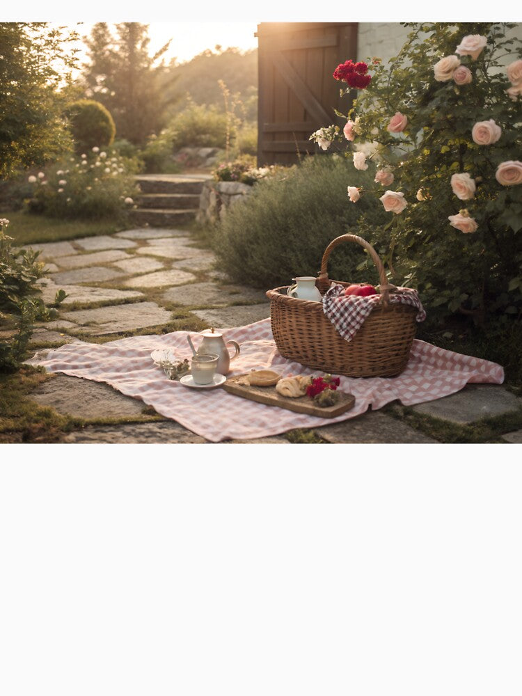 Cottage Garden Picnic by Bionson Art