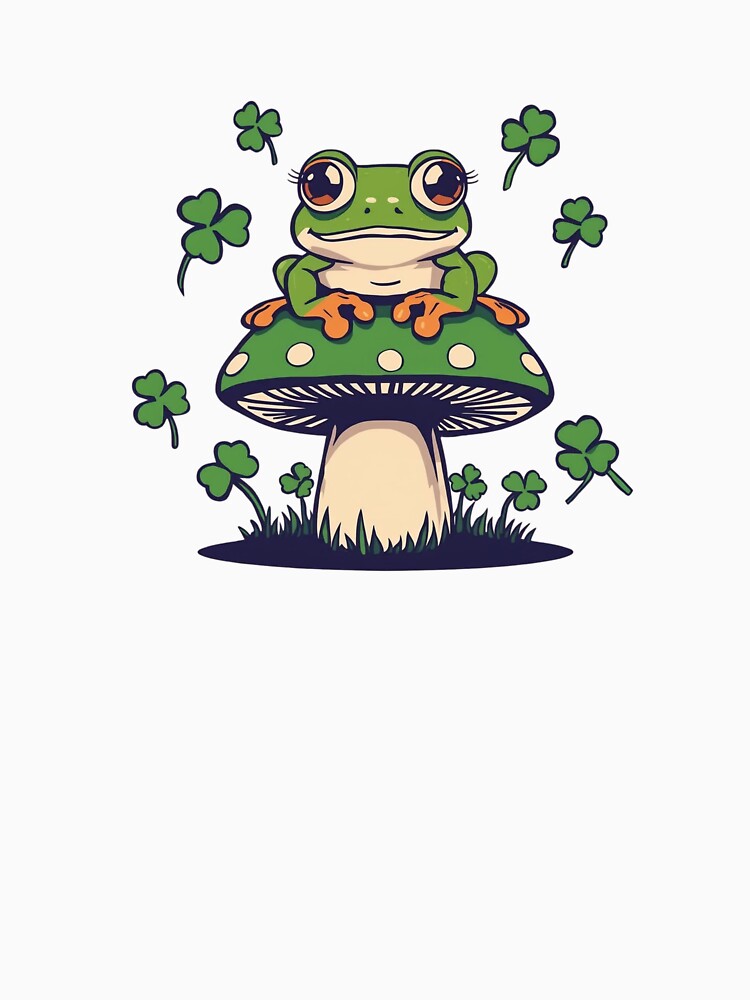 Cute Lucky Frog Design by Retro-Bloom