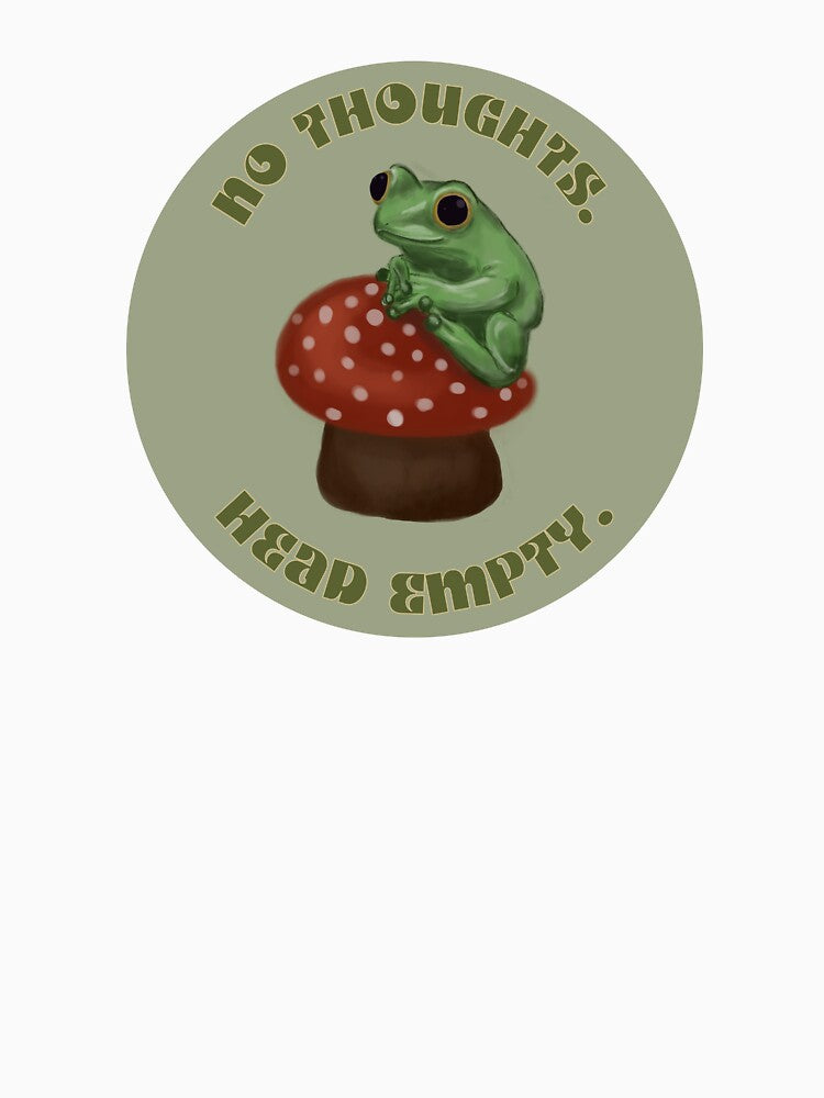No Thoughts, Head Empty Frog by TheDaisyArchive