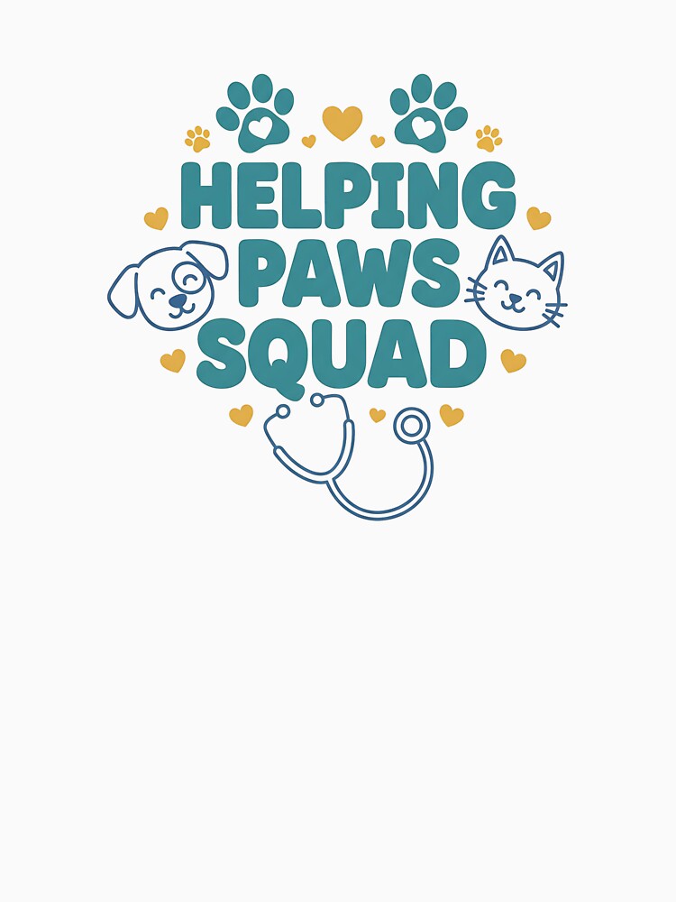 Helping Paws Squad Shirt – Veterinarian Technician Team Gift by Muzgle