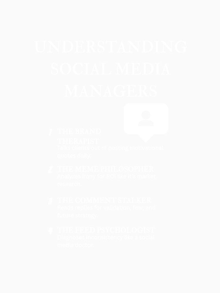 Understanding Social Media Managers – Coffee, Chaos, and Content – Black by PsyFlow35