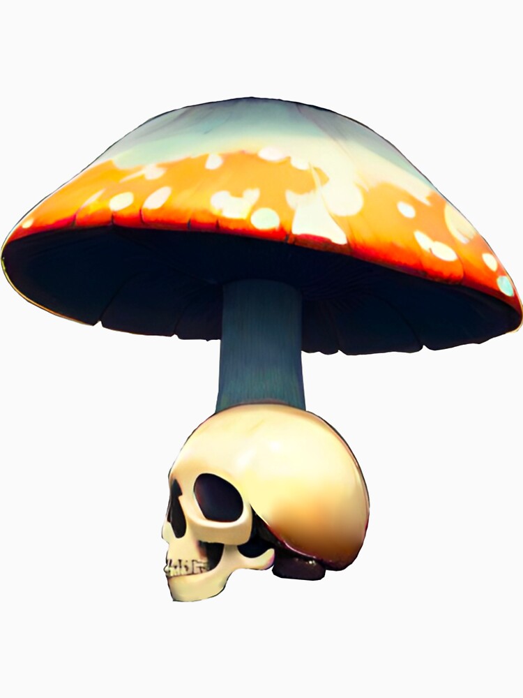 Mushroom Fairy Skull by KaidasFerns