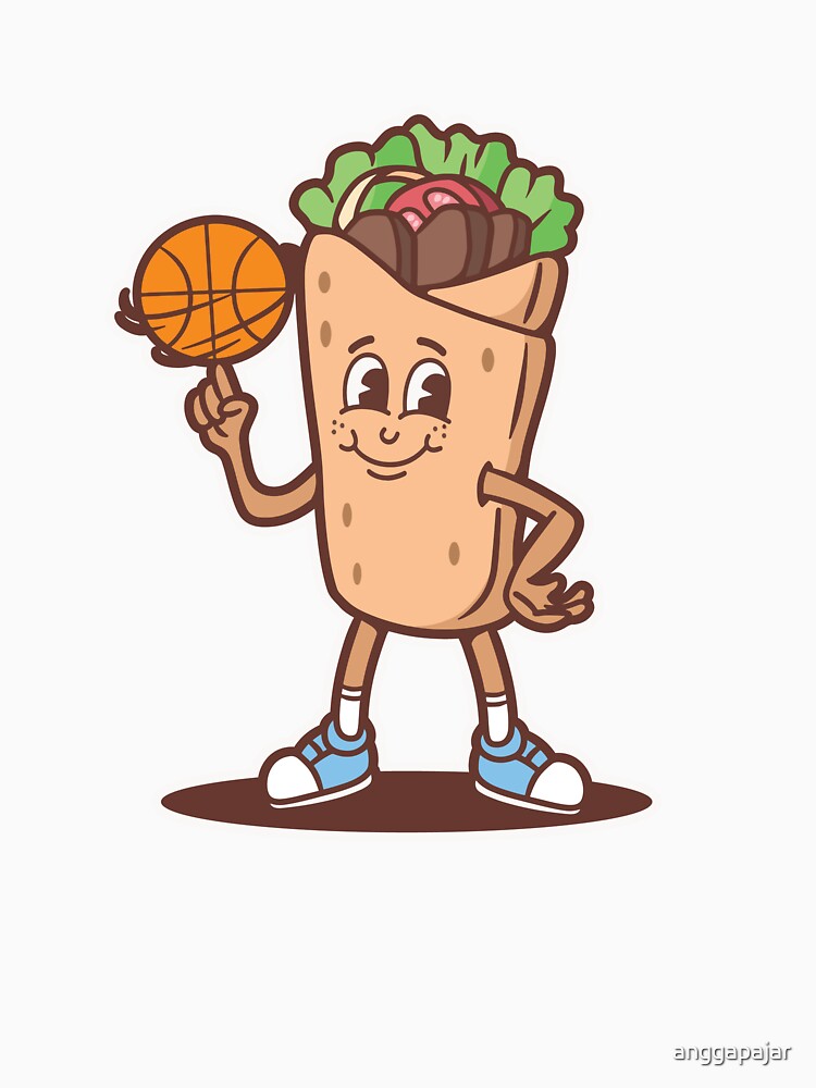 kebab mascot basketball by anggapajar