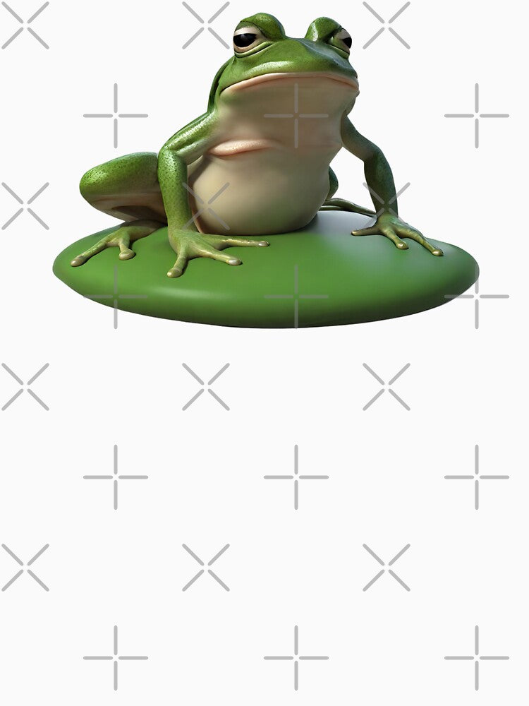 Frog on a Leaf by Aquillashop