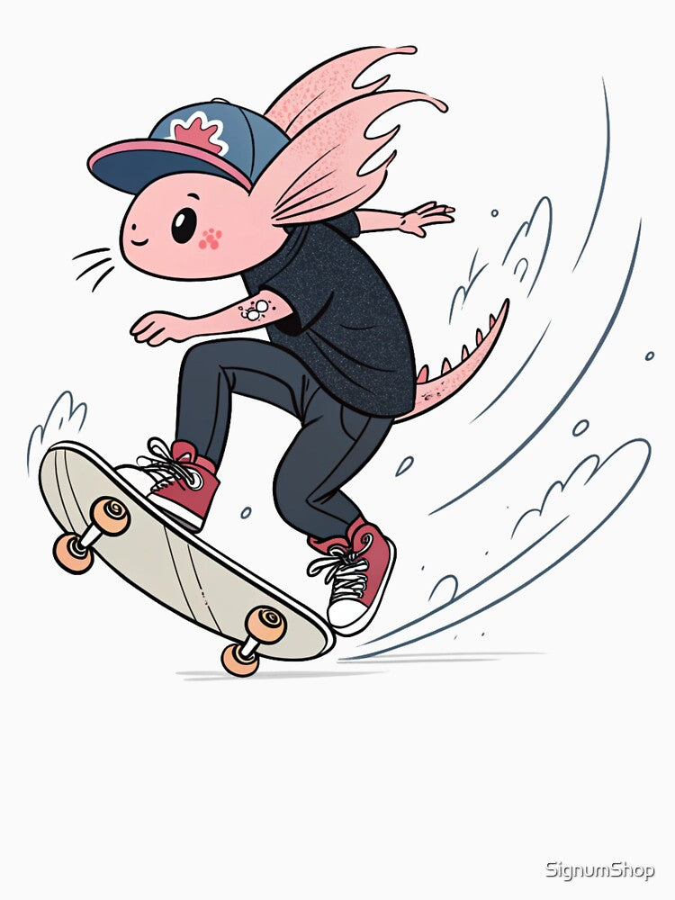 Skater Axolotl by SignumShop