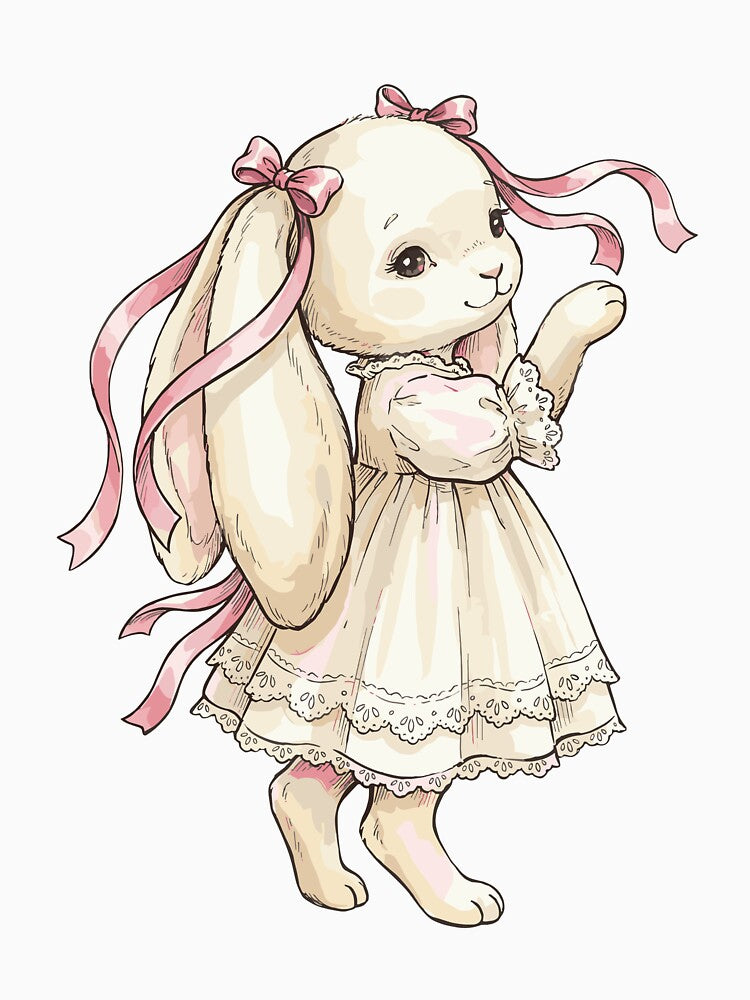Balletcore Aesthetic: Rabbit's Ribbon Bow by bapupa