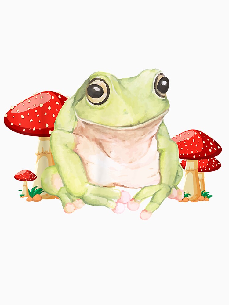Frog Sitting With Mushroom Frog by aliceshe