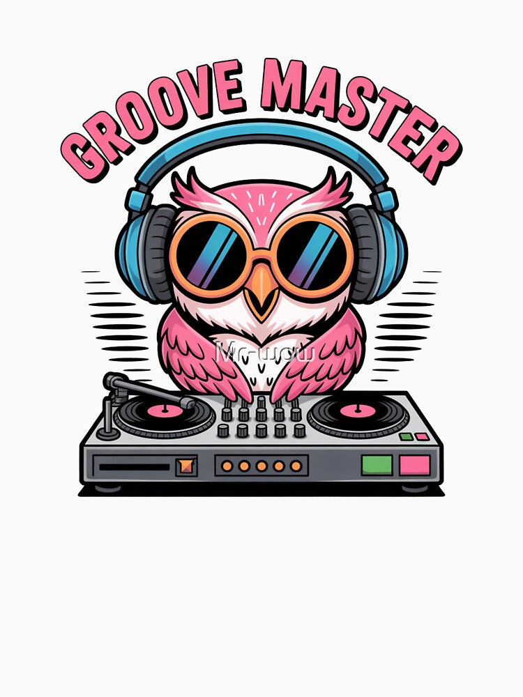 Retro Owl DJ "Groove Master" by Mr-wow