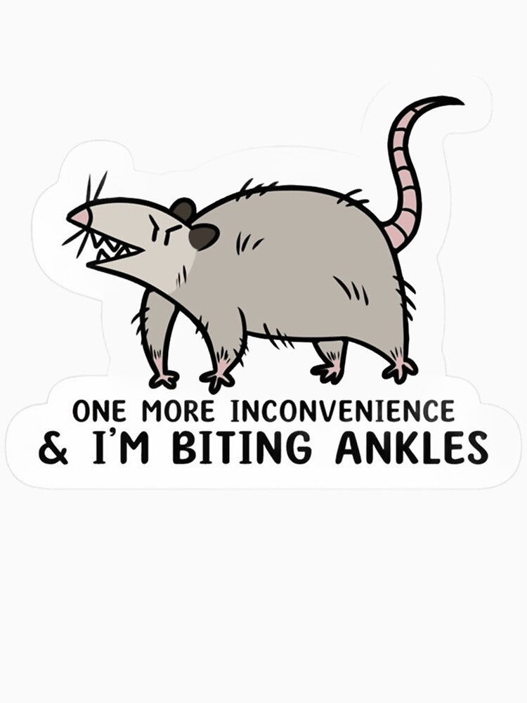 Screaming Opossum Chaos Animal Illustration by JossDesign15