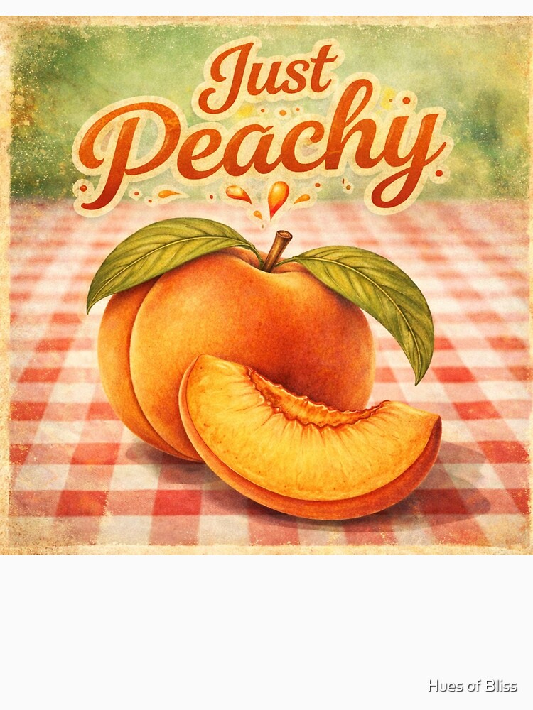 Just Peachy Vintage Summer Picnic by Hues of Bliss