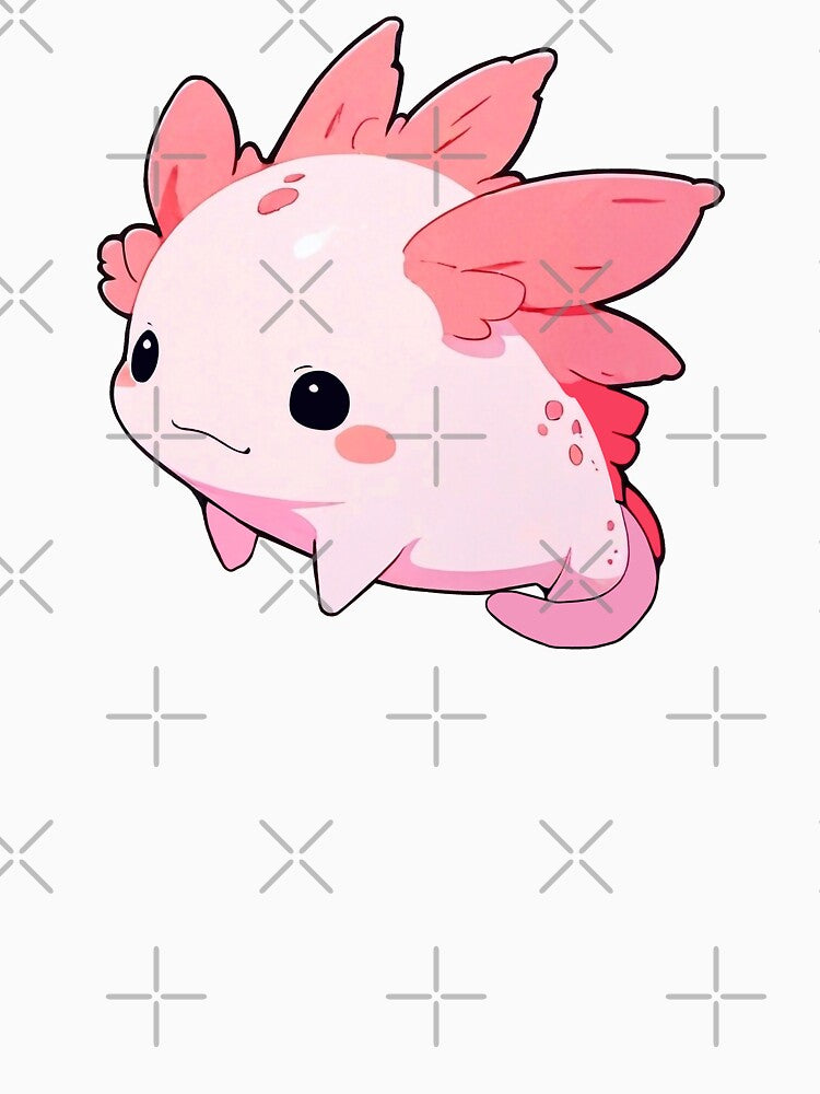 Adorable axolotl by FreshArtFusion