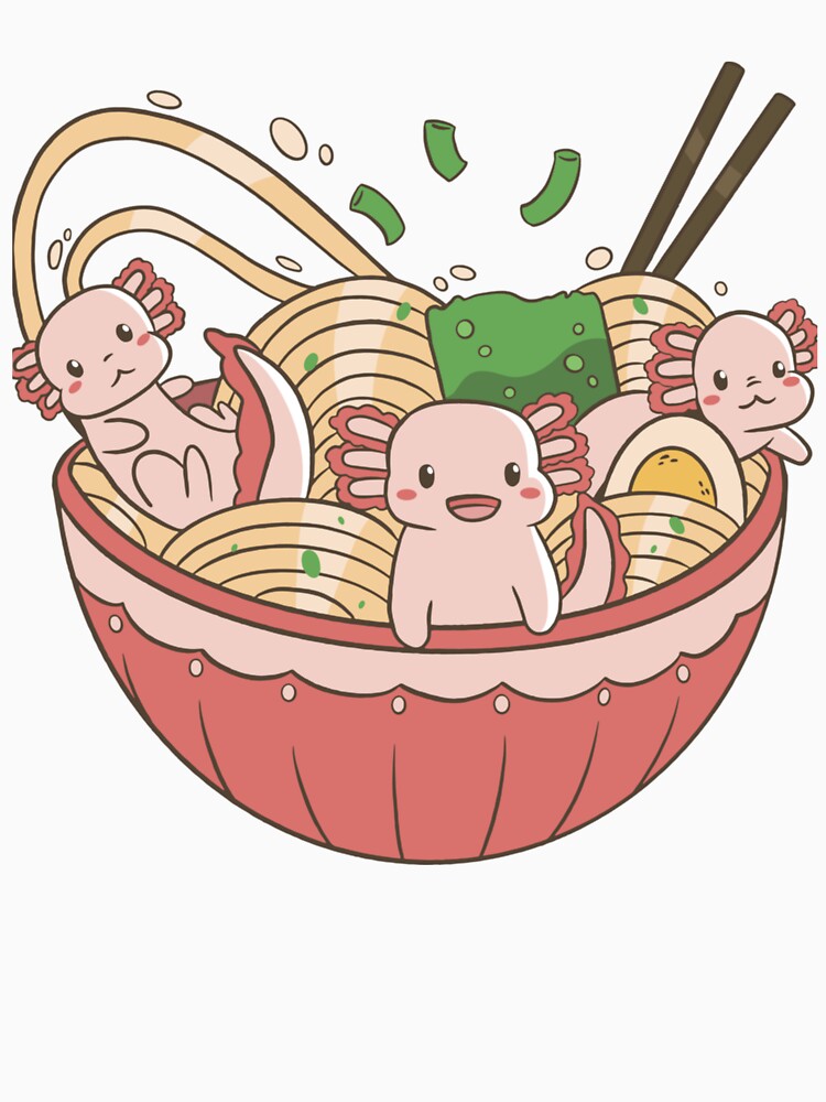 axolotl ramen noodles by Jaslyndizon