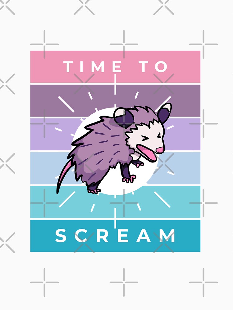 time to scream opossum! by Lindsey Sheets