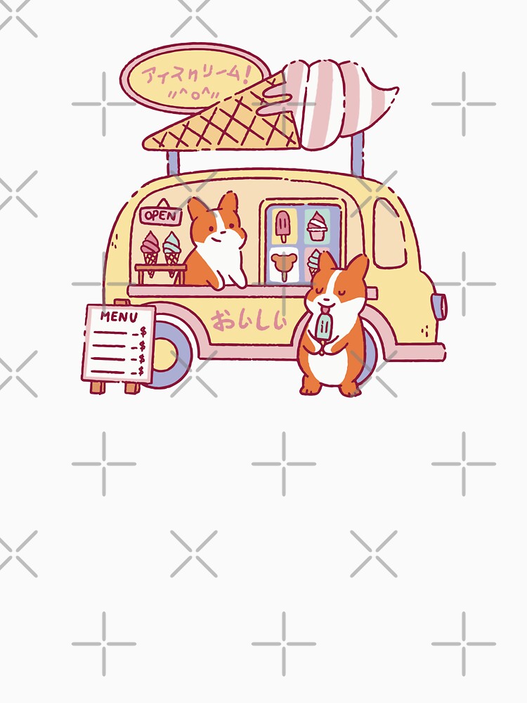 Corgis Ice Cream Truck by Paperfly Studio
