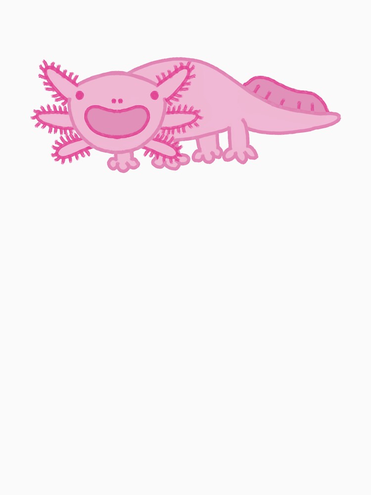 Pink axolotl by Isabella Ugalde