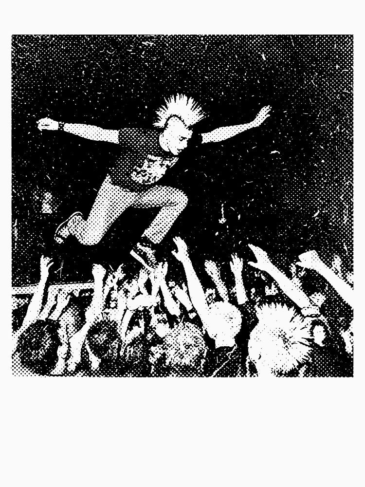 No Future, Just Feedback – Punk Xerox Portrait by Tattee