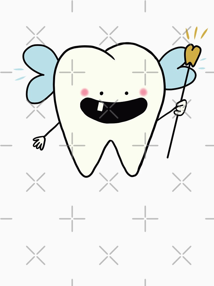 Cute Tooth Fairy Tooth Character - Funny Dentist Gift for Kids by karolaart