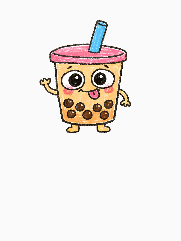 Ugly Cute Bubble Tea – Asian Food Doodle Character by SweetlyUgly