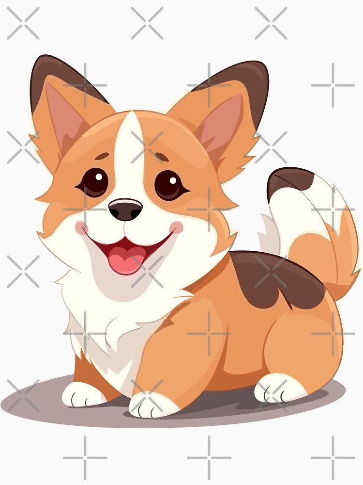 Cute cartoon Corgi by tripanthias
