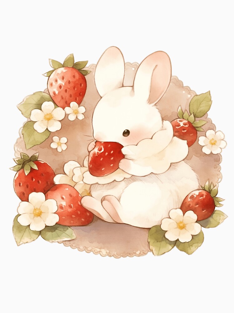 Strawbunny Picnic by StarYoshie