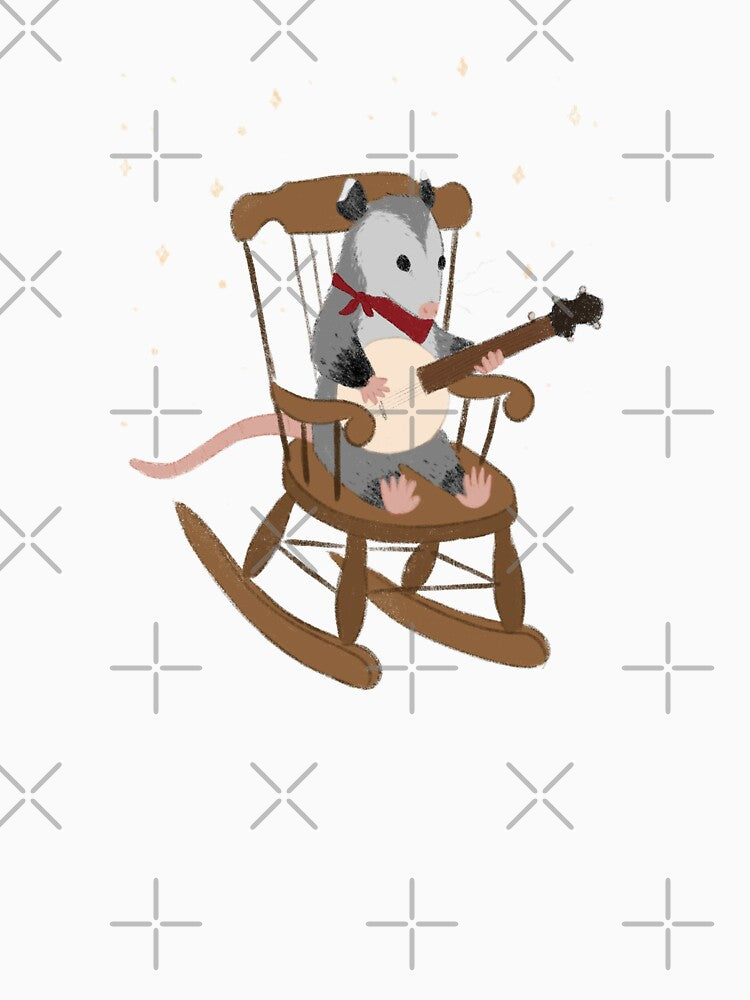 Banjo Porch Possum by InkAndSwords