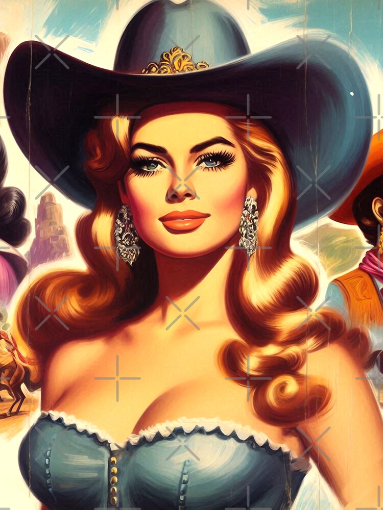 Cute Retro Rodeo Girl by PulpVintage