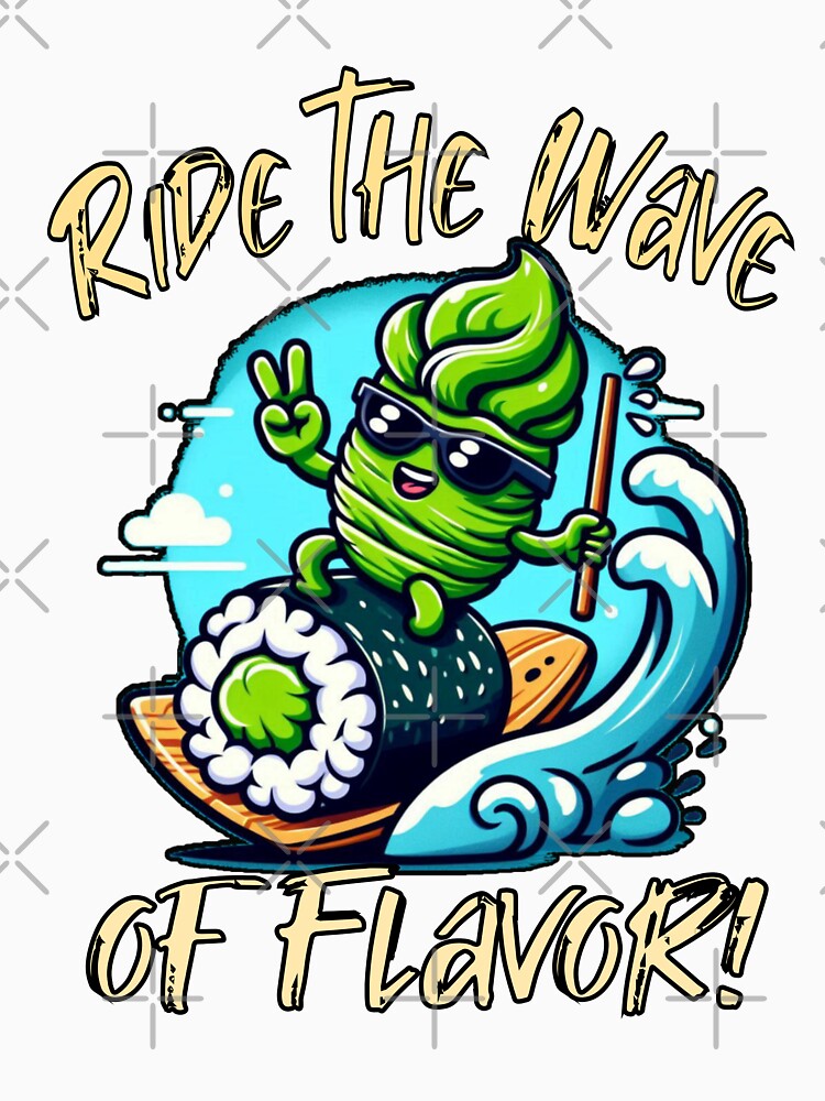 Surf's Up: Cool Wasabi Riding the Sushi Wave by CoolEnthusias