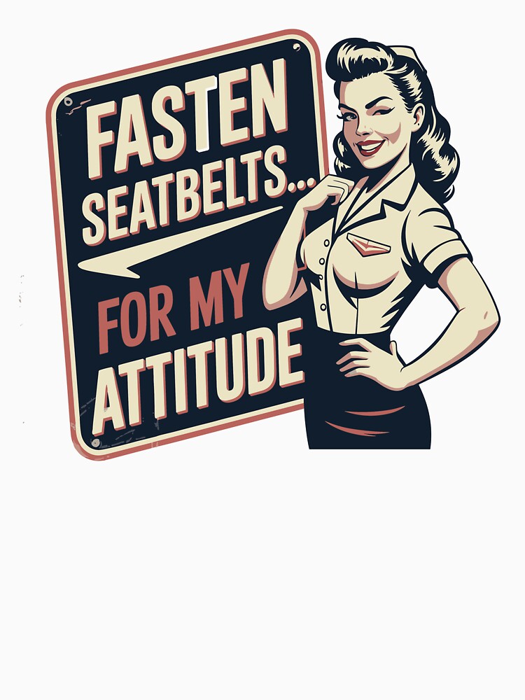 Vintage retro pinup iconic Flight Attendant by CabinChaos