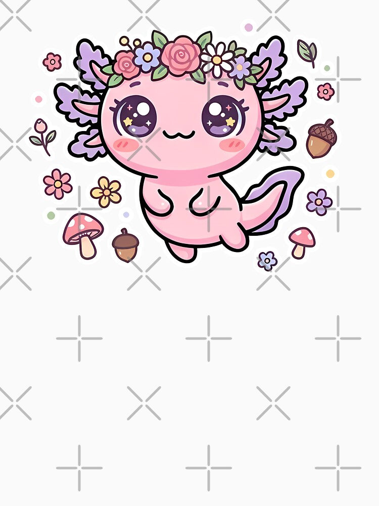Kawaii Axolotl Meme Design – Adorable Axolotl Funny Chill Creature Art by VectorJoy