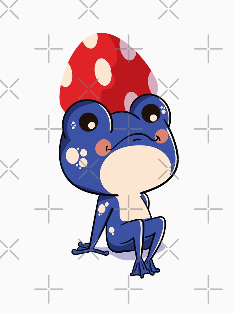 Bleu Frog with Mushroom Hat Cute by Rima-Store-19