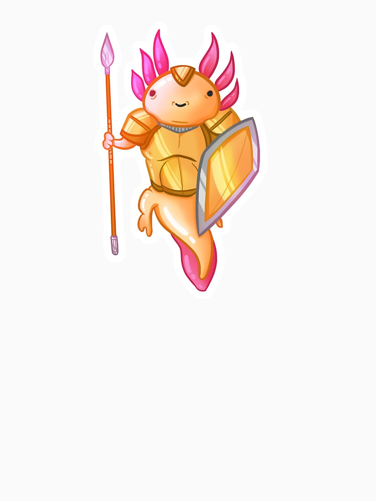 Paladin Axolotl, dnd cute class by Thomasmoka