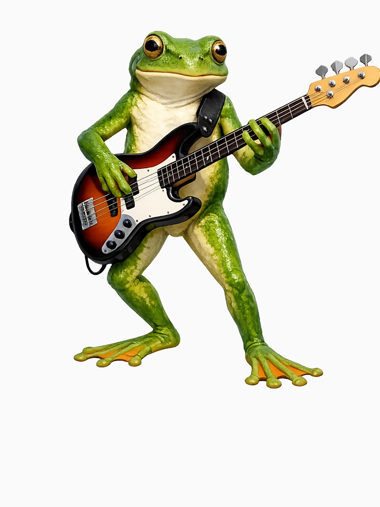 Tree Frog Playing Guitar by ELK20