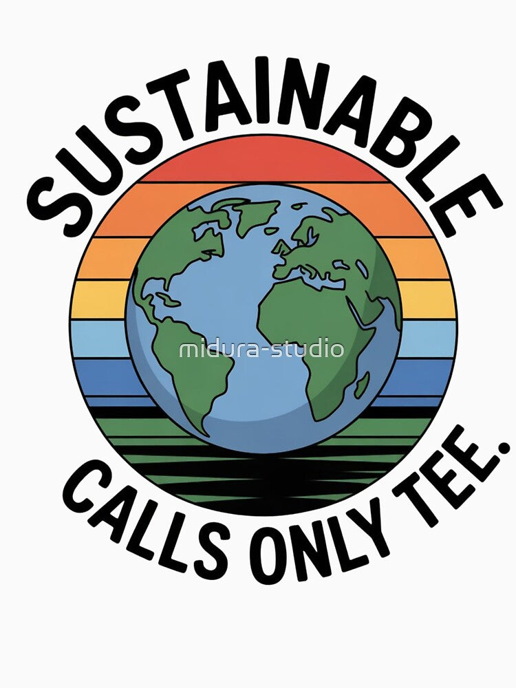 Eco Zoom Survivor – Sustainable Calls Only Tee by midura-studio
