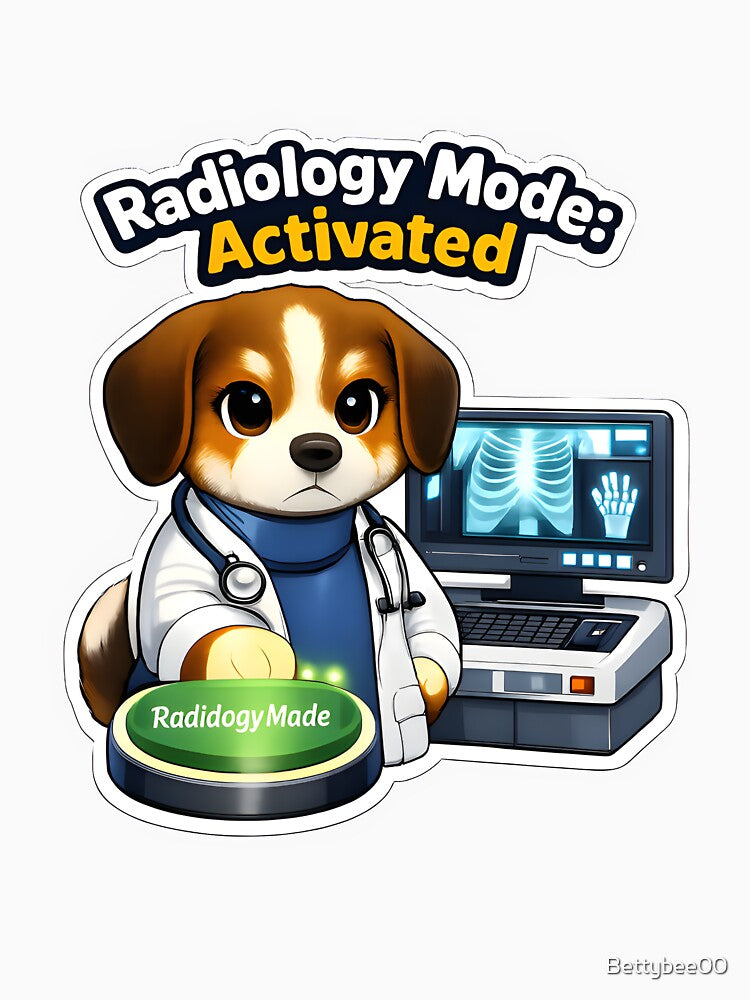 Radiology Mode Activated – Funny Veterinary X-Ray Design by Bettybee00