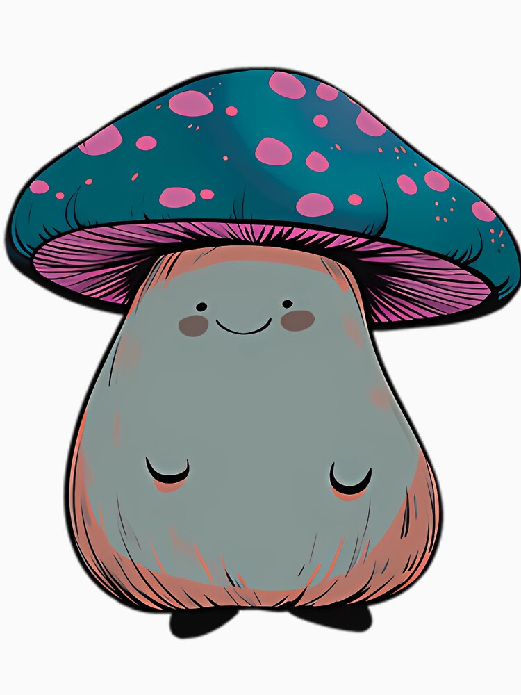Forest Buddy Cute Mushroom Character by mesihdeanda3