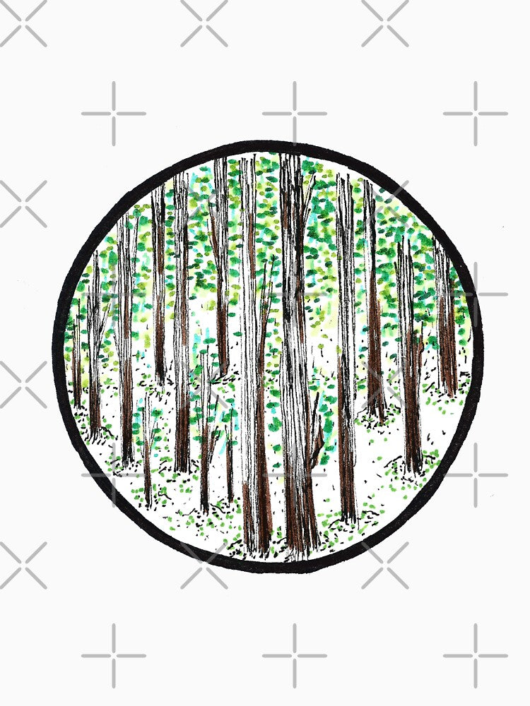 into the magical woods sketch in winterland by jorgelebeau