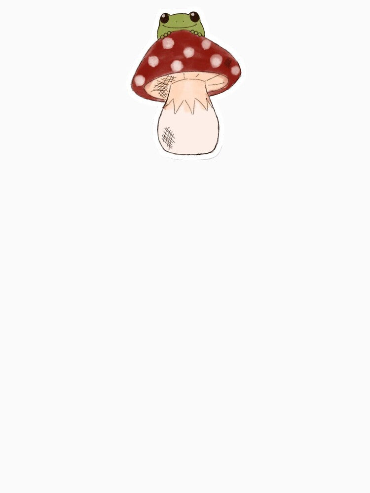 frog on mushroom by ArtByMal