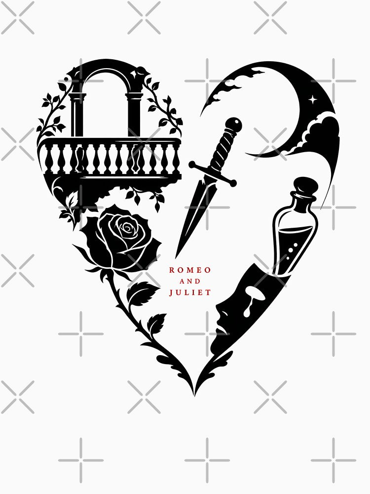 Romeo and Juliet Heart Of Icons Tragedy Art by Fenay Designs