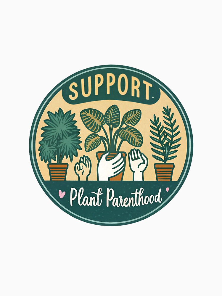 Support Plant Parenthood - Funny Retro Houseplant Lover Gift by Karma Arts