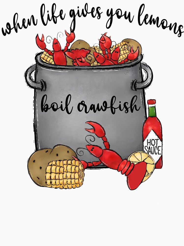 Boil Crawfish Funny Cajun T-Shirt by TinaMDedrick