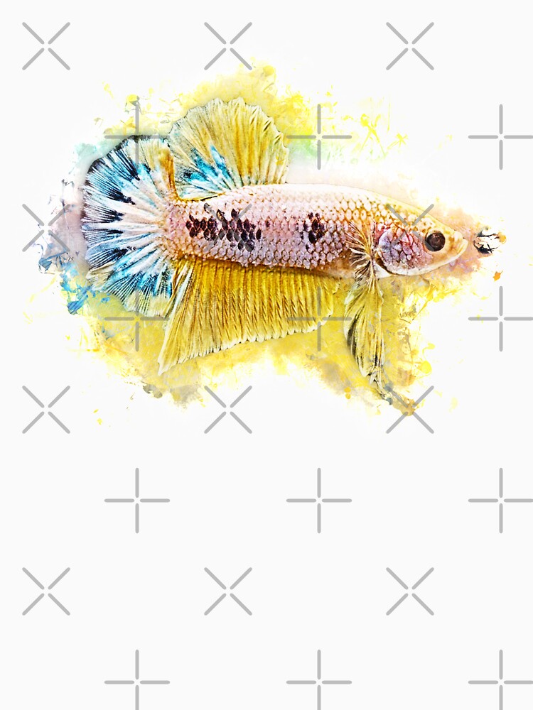 Fighting fish Halfmoon metallic by AquariumLutter