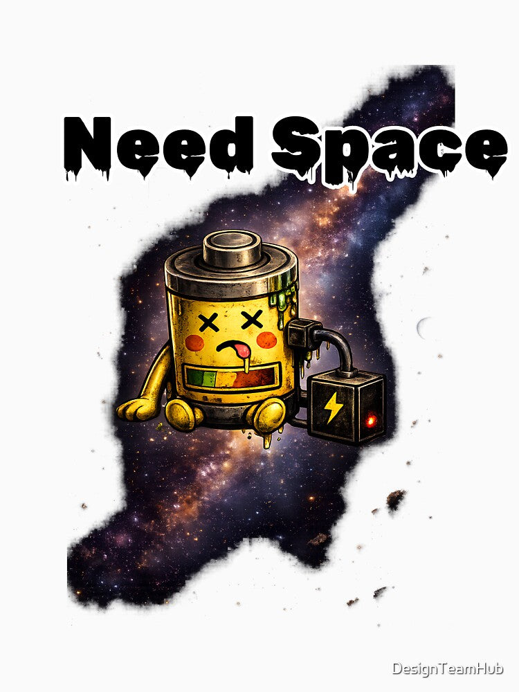 Need Space Shirt – Social Battery Low Funny Introvert Aesthetic Tee by DesignTeamHub