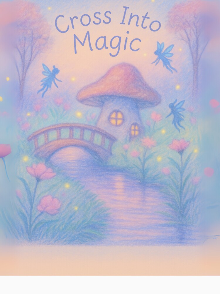 Twilight Fairy Bridge – Dreamy Pastel Fairycore Fantasy Landscape by Laugh & Rewind