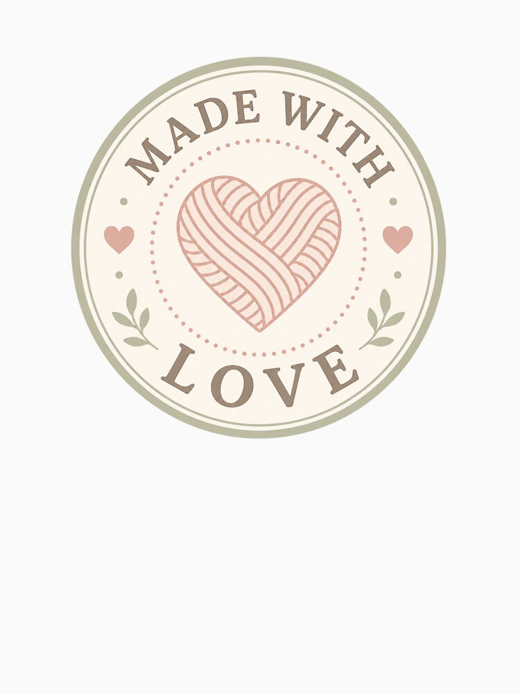 Made With Love Yarn Heart by EastEndTownie