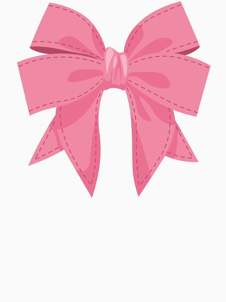 Coquette Pink Ribbon Bow Dainty aesthetic by Art-of-Rory