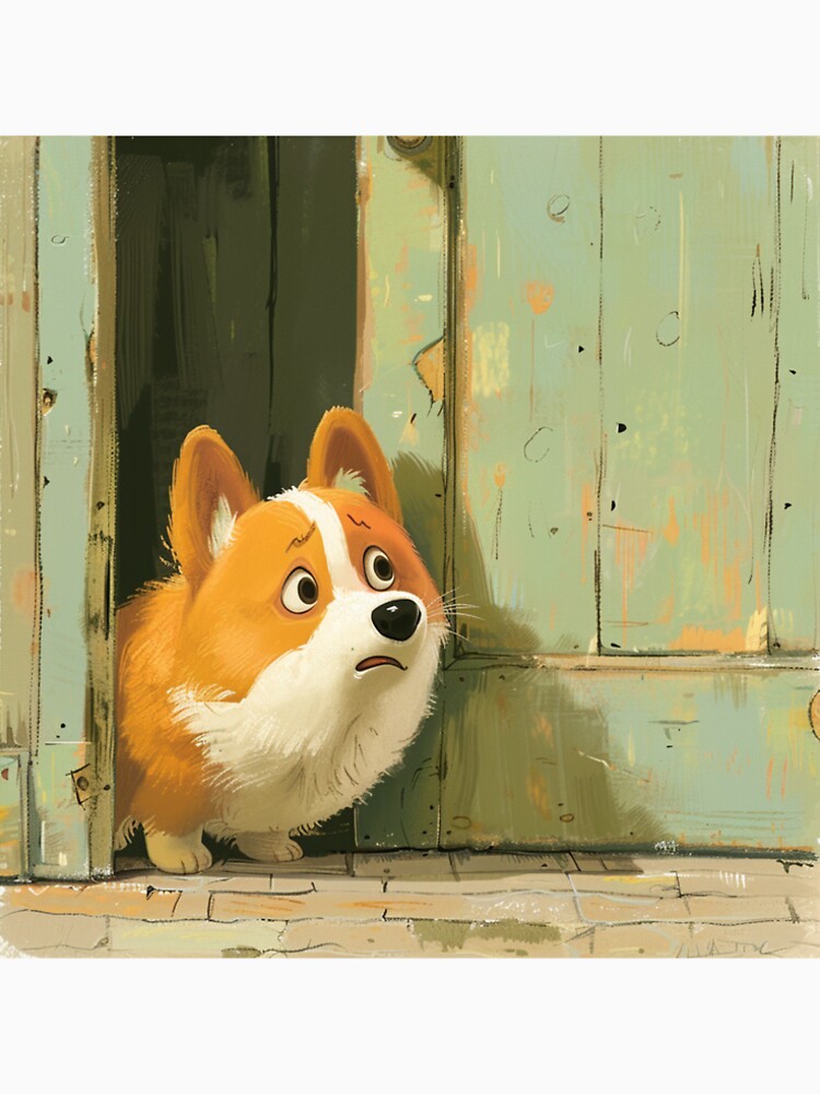Cute Corgi dog looking by CorgiCuddle