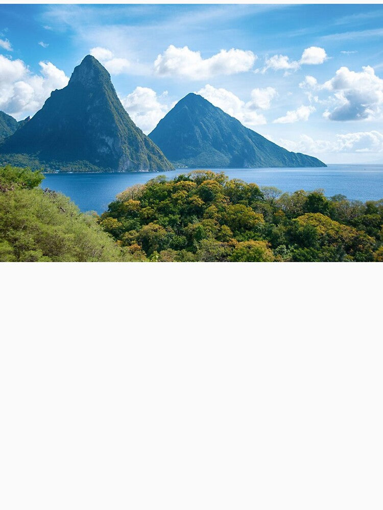 The Pitons, St. Lucia by scenerymerch