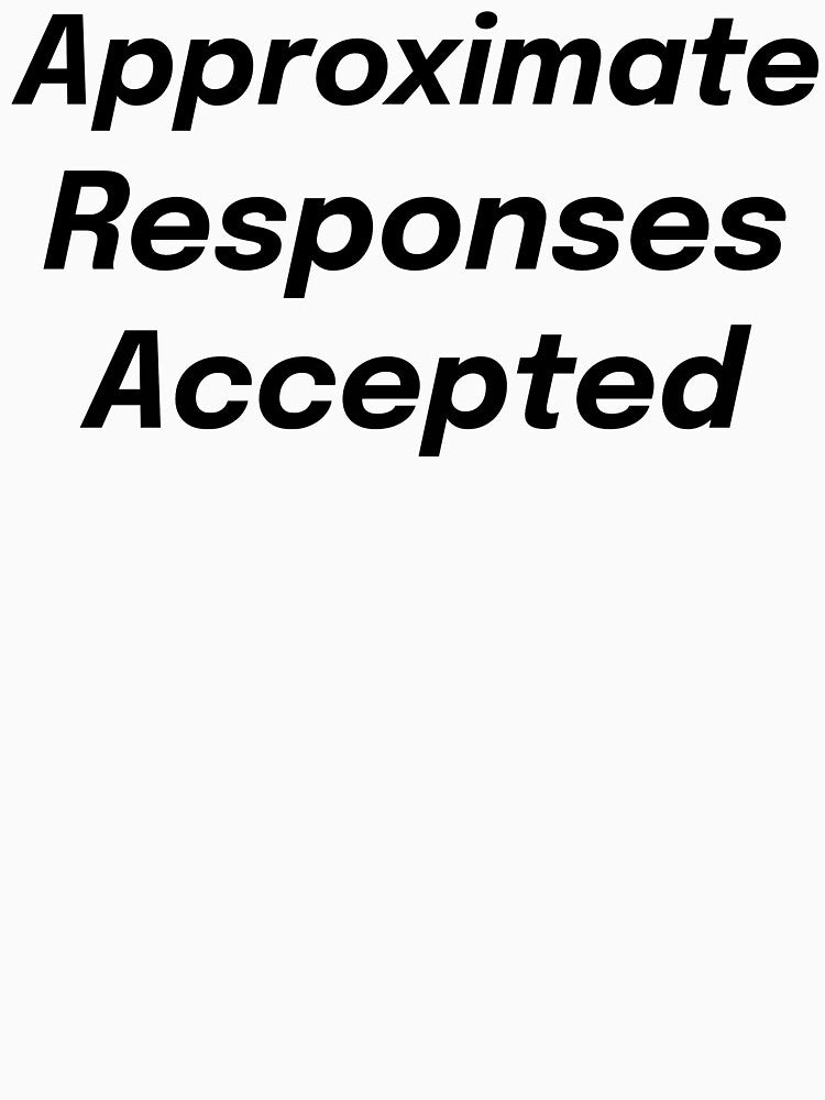 Approximate Responses Accepted SLP Grad Student by SimplyTees247
