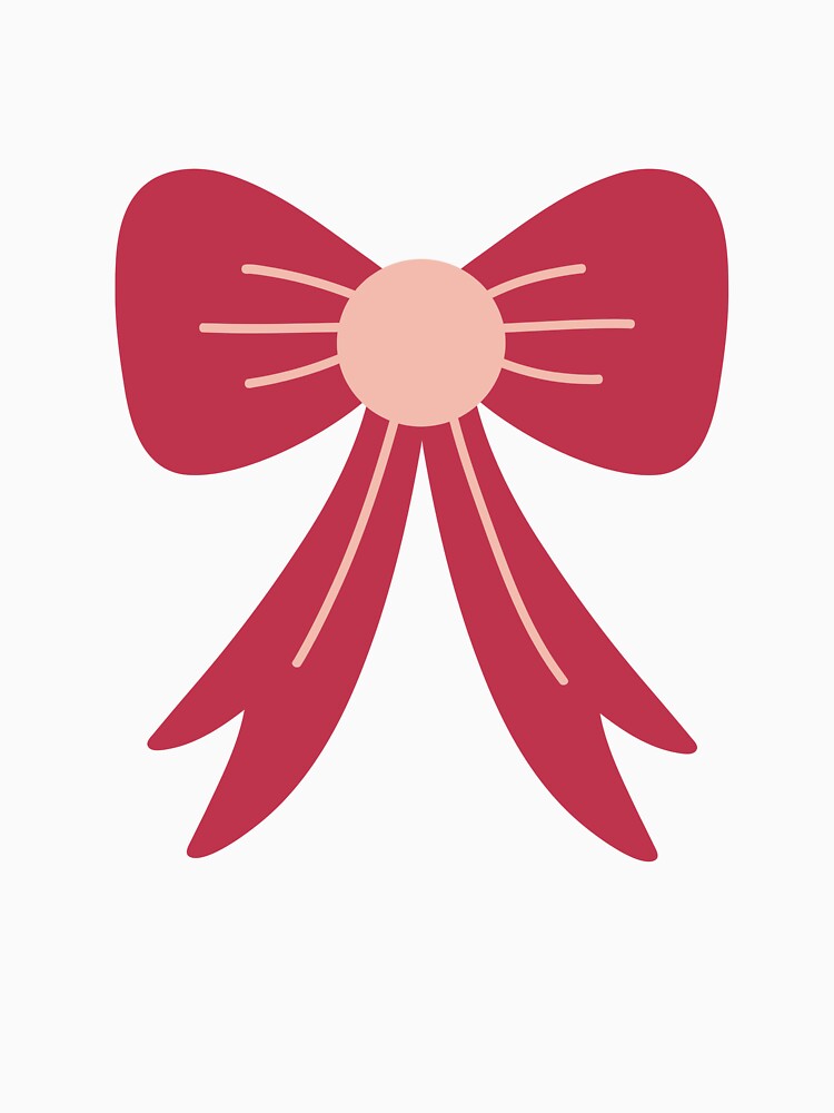 Minimalist Red Bow – Trendy Coquette Aesthetic Graphic by PACS0011